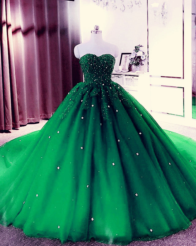 Mathariel Wedding Dress | Forest-Themed Black & Green Gown